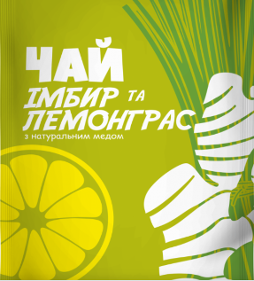 Чай натуральний імбир-лемонграс 400 мл