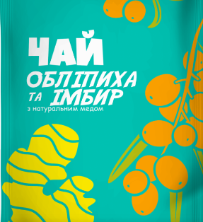 Чай натуральний обліпиха-імбир 400 мл