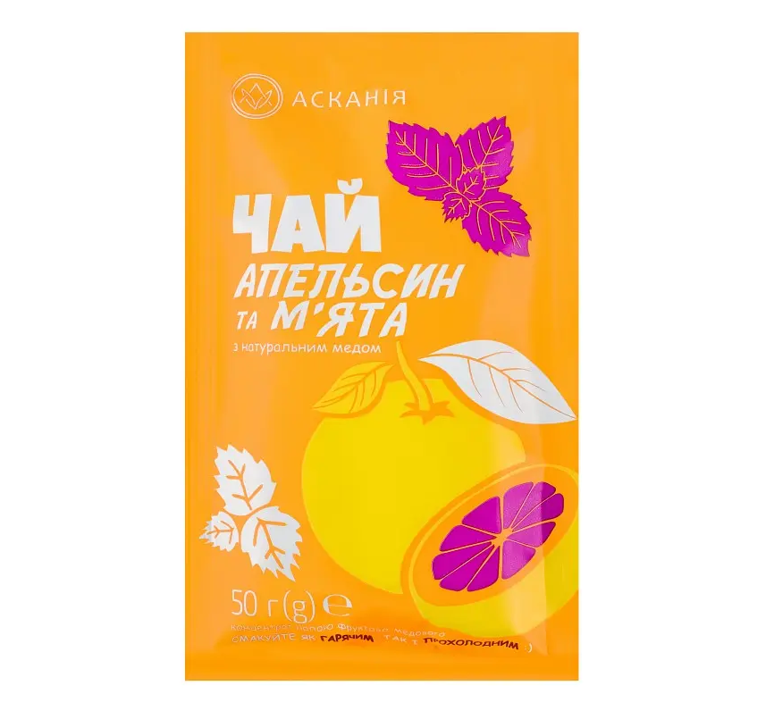 Чай натуральний апельсин-м'ята 400 мл